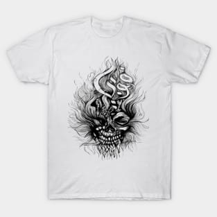 Skull Phobia Design T-Shirt